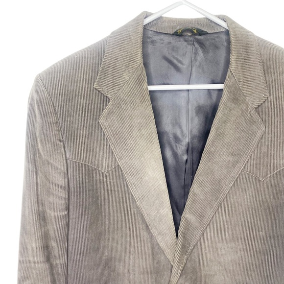 Vintage Sheplers corduroy western blazer elbow patches - Picture 3 of 6